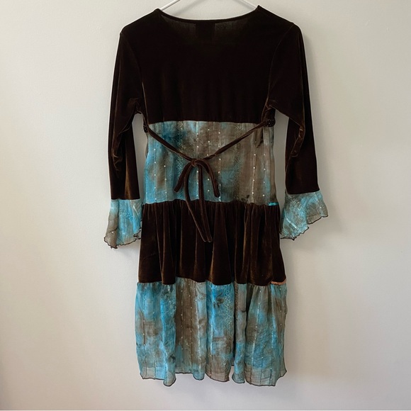 NADIA BROWN & BLUE BOHEMIAN DRESS - Picture 2 of 6